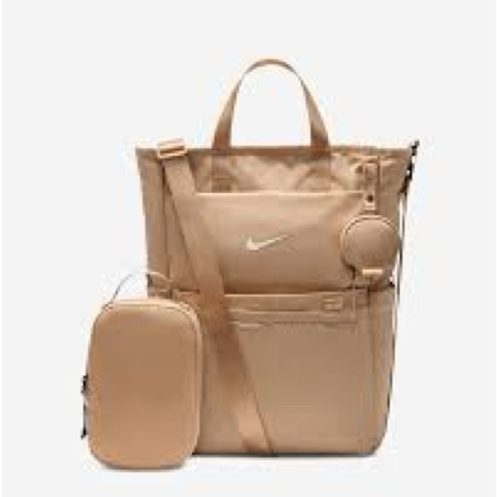 Nike Tan Convertible Diaper Bag (unisex)